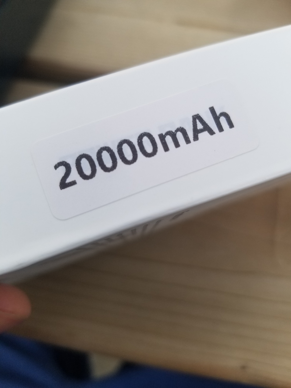 20000mAh Portable Power Bank - White